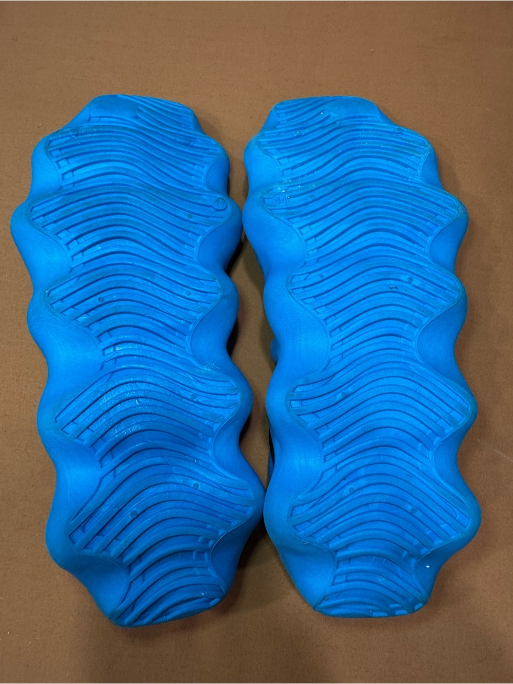 Yeezy Men's Knit Sneakers in Black and Bright Blue - Picture 5 of 6